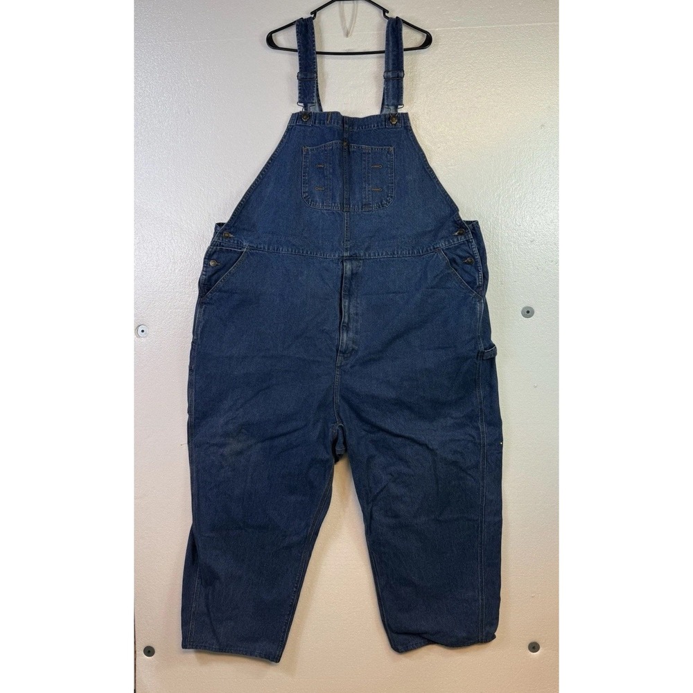 Lincoln Outfitters Bib Overalls Men 56x30 Blue Denim Carpenter Farm Workwear